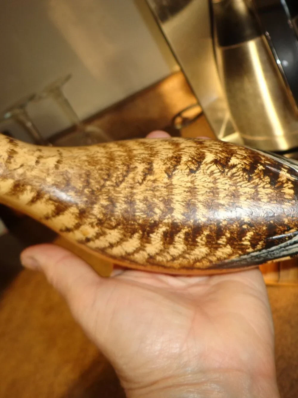 Hand-Carved Long-Billed Curlew Wood Painted by artist: Jim & Pat Slack Signed